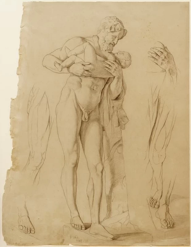 Sileno con il ragazzo Dioniso, 1857